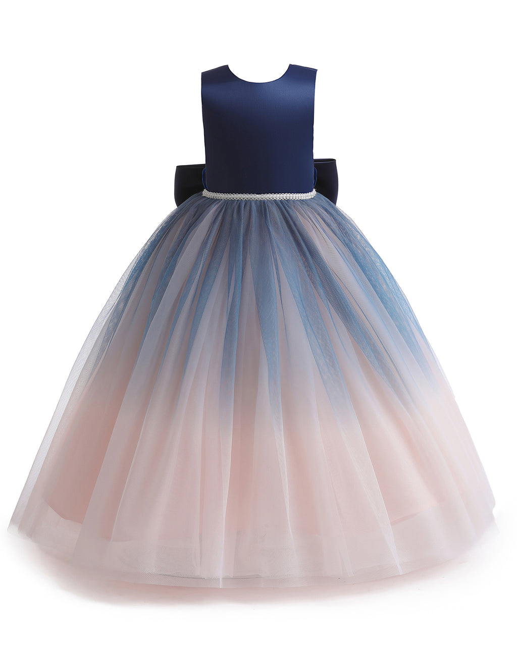 7809 Kids Dresses for Girls Gown Fluffy Mesh Layered Modeling Kid Evening Party Dresses Princess for 3-13 Years