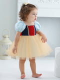 6268 Baby Girl Birthday Dresses Short Sleeves Party Formal Birthday Sequined New Design Baby Girl Princess Dress