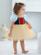 6268 Baby Girl Birthday Dresses Short Sleeves Party Formal Birthday Sequined New Design Baby Girl Princess Dress