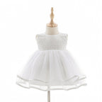 7862 Wholesale Best Smocked Summer Dress for Newborn 1 Year Old Baby Girls Birthday Christening Baptism Made in China Guangzhou