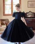 5261 Kids Dresses for Girls Elegant Sleeve Luxury Princess Dress Girl Party New Design Teenage Pageant Girls Clothes 8-12 Years