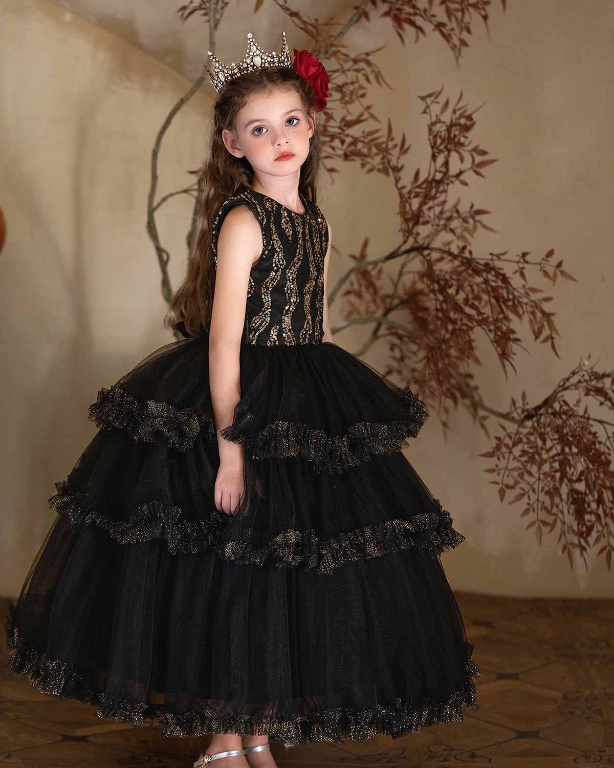 5202 Halloween Kids Clothes Children Costume Cosplay Costume Clothes Girl Witch Festival Princess Girls Party Dresses