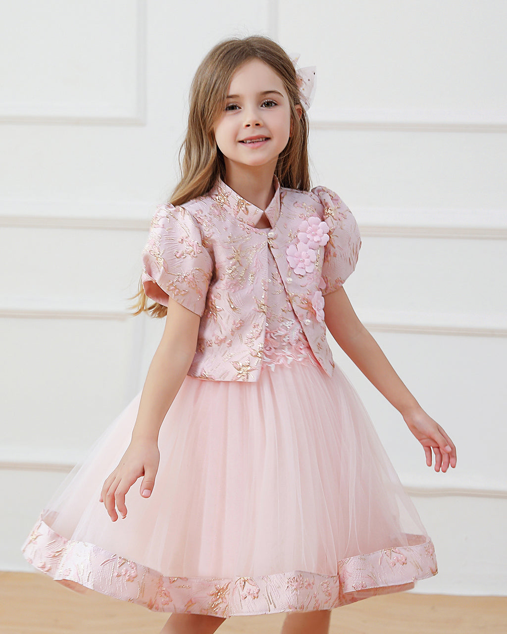 5076 Kid Dress for Girl Princess Flower Girls' Dresses Birthday Party Beautiful Sleeveless New Design 5 Year Old Girl Clothes