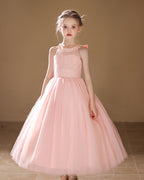 6261 Flower Girls Dresses Long Skirt Princess for Wedding Elegant Birthday Party Girls Dress Children Frock Design