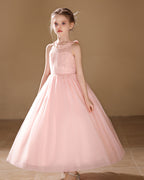 6261 Flower Girls Dresses Long Skirt Princess for Wedding Elegant Birthday Party Girls Dress Children Frock Design