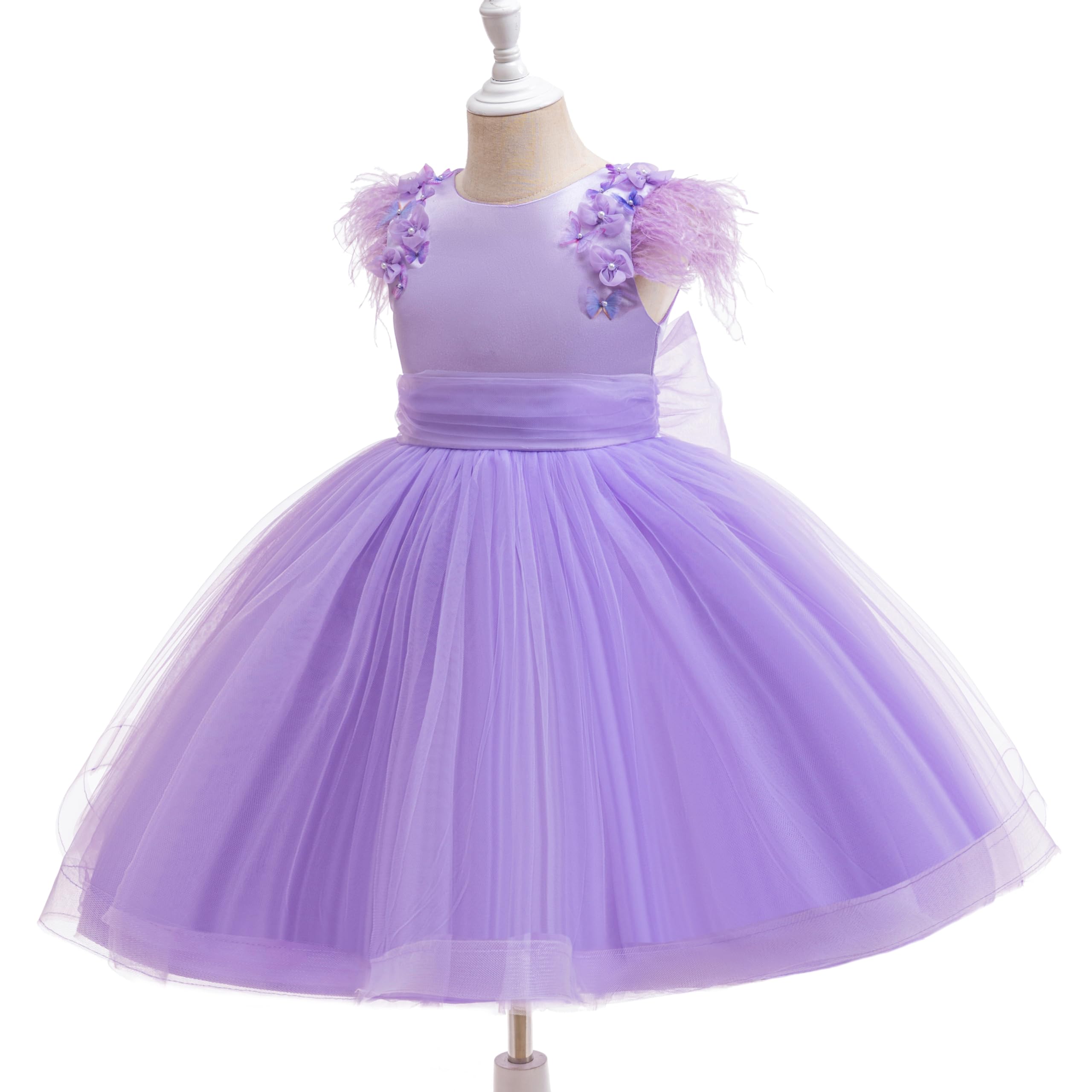 5182 Wholesale Toddler Flower Girls Tulle Dress Birthday Pageant Party Princess Formal Dresses Wedding Fancy Fairy Dress for Girls