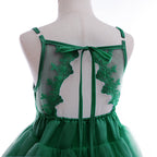 7768 Pageant Backless Flower Girl Dress Embroidery Kids Cute Teenage Beautiful Fancy Princess Wholesale