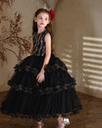 5202 Halloween Kids Clothes Children Costume Cosplay Costume Clothes Girl Witch Festival Princess Girls Party Dresses