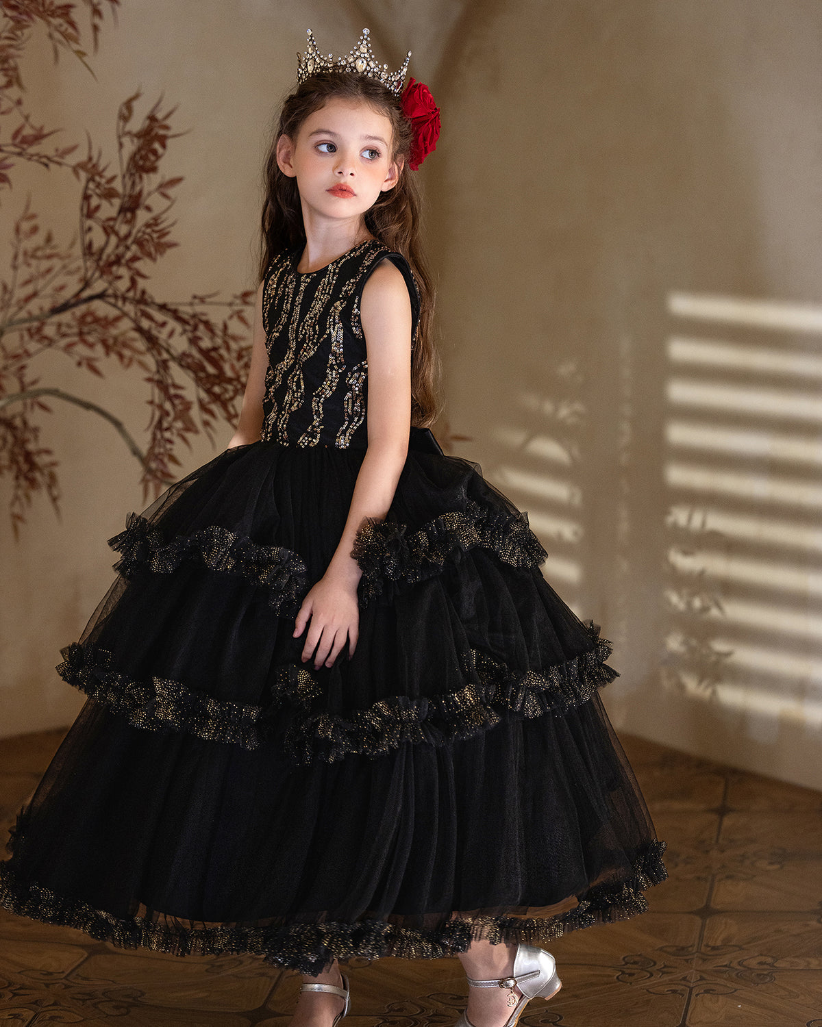 5202 Halloween Kids Clothes Children Costume Cosplay Costume Clothes Girl Witch Festival Princess Girls Party Dresses