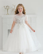 5132 Princess Dress for Girls Summer Wedding Dresses Floral Birthday Parties Special Occasions Kids Wear Wholesale
