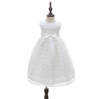 9892 Baby Girl Baptism Dress 3-24 Months White Lace Sleeveless Christening Dress Wedding Party Outfit