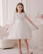 5110 Children's Dress Party Kids Wear Embroidery Lace Wedding 3 to 10 Years Birthday Girls Flower Dresses