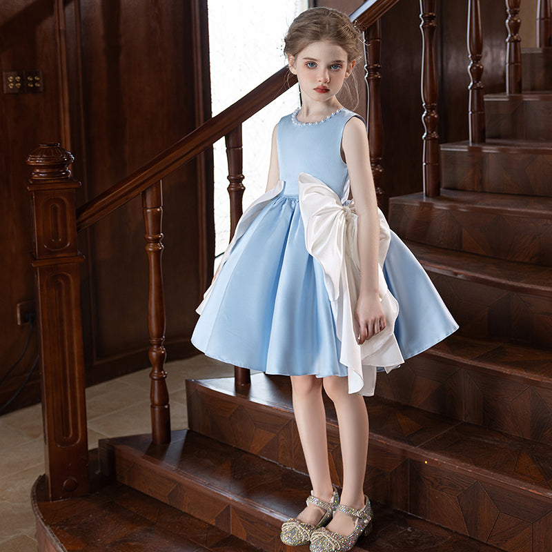 5160 Pink Kids Girls' Party Dress Birthday Elegant Princess Flower Girls' Dresses for Wedding Children Dresses Kids Girls' Wear