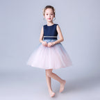 9835 Lace Girls Wedding Dress Embroidered Flower Princess Sparkle Tulle Birthday Party Dresses 2-14Y Boys Removing Girls Dresses