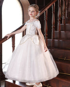 5230 High-End Girls Princess Dress for Weddings Birthdays Performances Puffy Skirt Elegant Flower Girl Clothes Kids Party Dresses