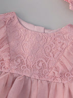 7822 Toddler Girl Clothes Flower Birthday Christening Baptism Dress for Baby Girl