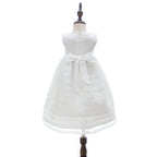 9892 Baby Girl Baptism Dress 3-24 Months White Lace Sleeveless Christening Dress Wedding Party Outfit