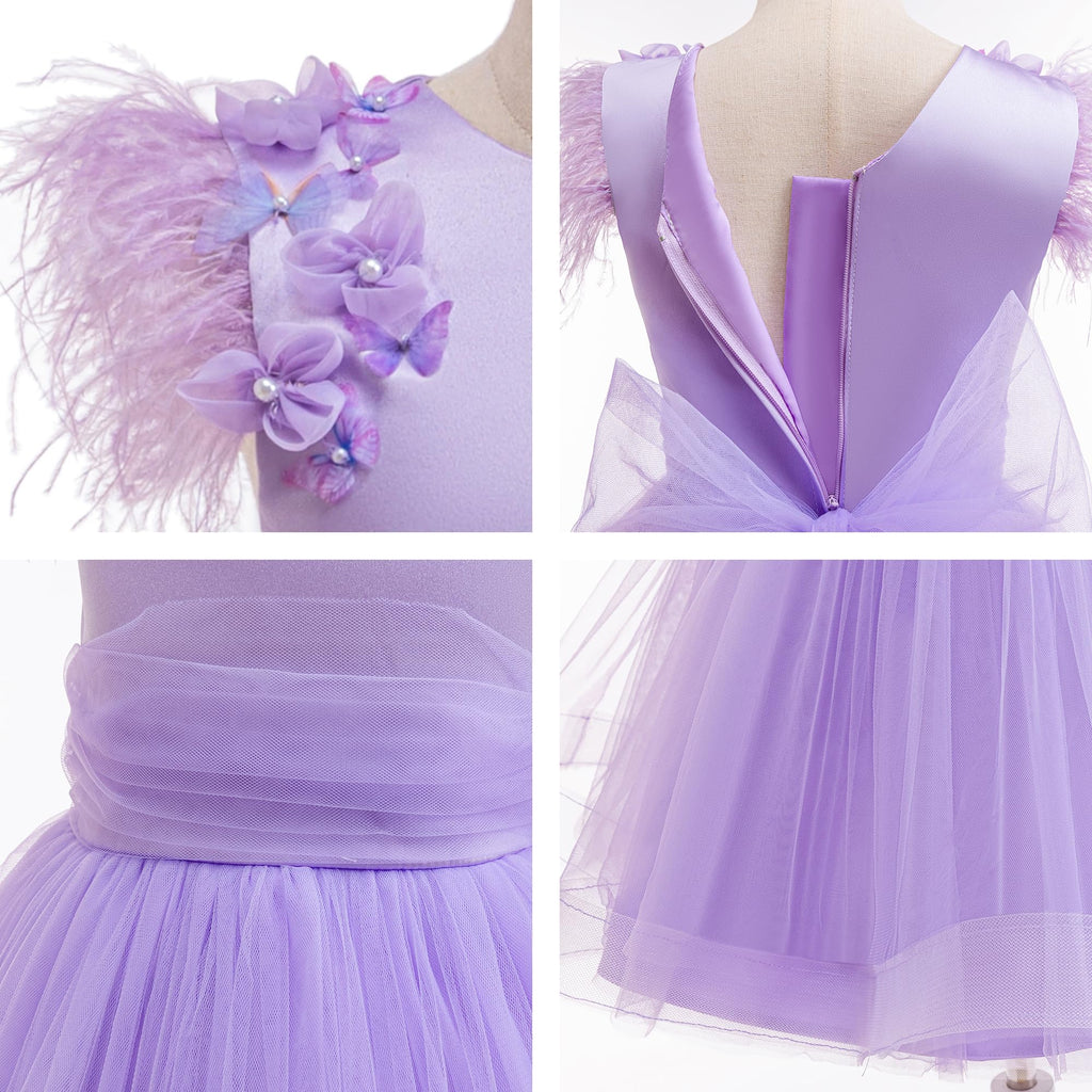 5182 Wholesale Toddler Flower Girls Tulle Dress Birthday Pageant Party Princess Formal Dresses Wedding Fancy Fairy Dress for Girls