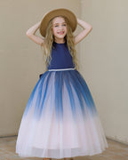 7809 Kids Dresses for Girls Gown Fluffy Mesh Layered Modeling Kid Evening Party Dresses Princess for 3-13 Years