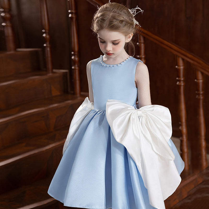 5160 Pink Kids Girls' Party Dress Birthday Elegant Princess Flower Girls' Dresses for Wedding Children Dresses Kids Girls' Wear
