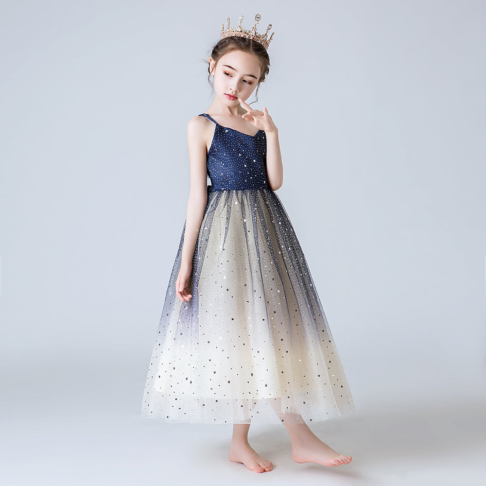8560 Glitter Soft  Tulle Flower Girls' Dresses Birthday Party Pageant Fancy Dresses