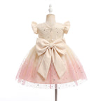 5362 Toddler Girls Sequin Tulle Tutu Dress Short Princess Gown Kid Flower Girl Wedding Birthday Cake Smash Pageant Formal Party Dress