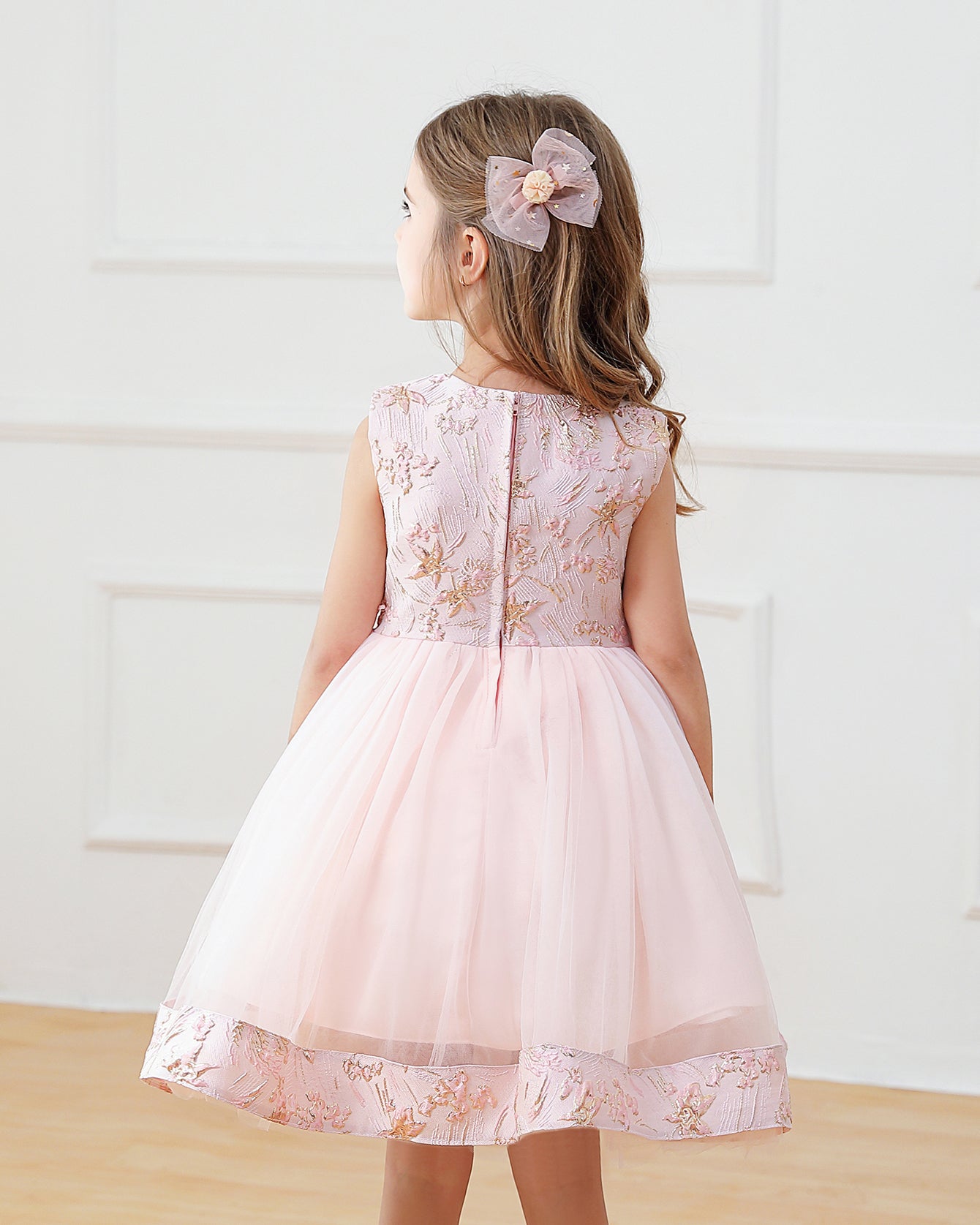 5076 Kid Dress for Girl Princess Flower Girls' Dresses Birthday Party Beautiful Sleeveless New Design 5 Year Old Girl Clothes