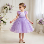 5182 Wholesale Toddler Flower Girls Tulle Dress Birthday Pageant Party Princess Formal Dresses Wedding Fancy Fairy Dress for Girls