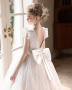5139 Elegant Girl Fluffy Kids Dress for Girls Wedding Ceremony Costume Birthday Outfits White Princess Party Flower Girl Dresses