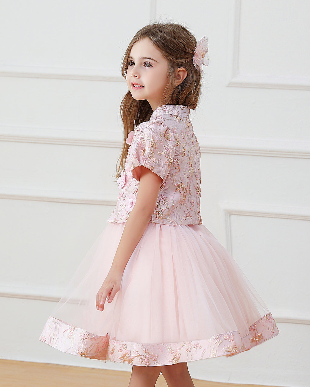 5076 Kid Dress for Girl Princess Flower Girls' Dresses Birthday Party Beautiful Sleeveless New Design 5 Year Old Girl Clothes