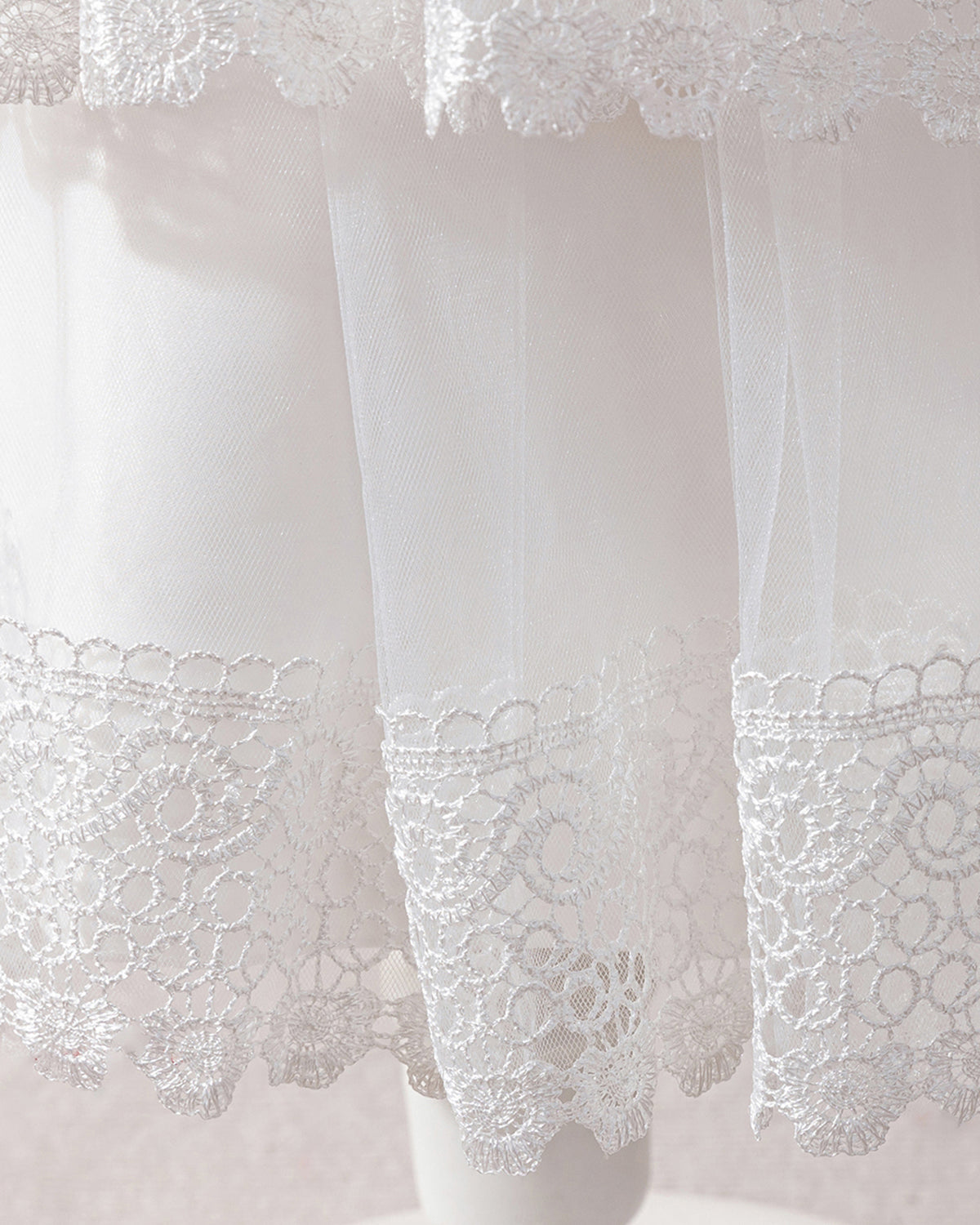 6002 Customizable Summer Flower Girls' Dresses White Princess Fluffy Wedding Frock Kids Suit