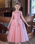 5267 Kids Dresses for Girls Elegant Sequin Lace Formal Princess Frock for 6-11Y with Wedding Birthday Party Flower Girls' Dress