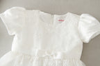 9133 Baby Girl Baptism Dress 3-24 Months White Lace Sleeveless Christening Dress Wedding Party Outfit