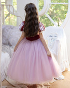 5209 Princess Dresses for Kids Prom Ball Gowns Elegant Festival Party Puffy Flower Girl Dress Piano Performance Clothing