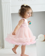 7885 Baby Girl Dress 3-24 Months Dusty Pink Sleeveless Tulle Princess Party Dress Birthday Wedding Christening Outfit
