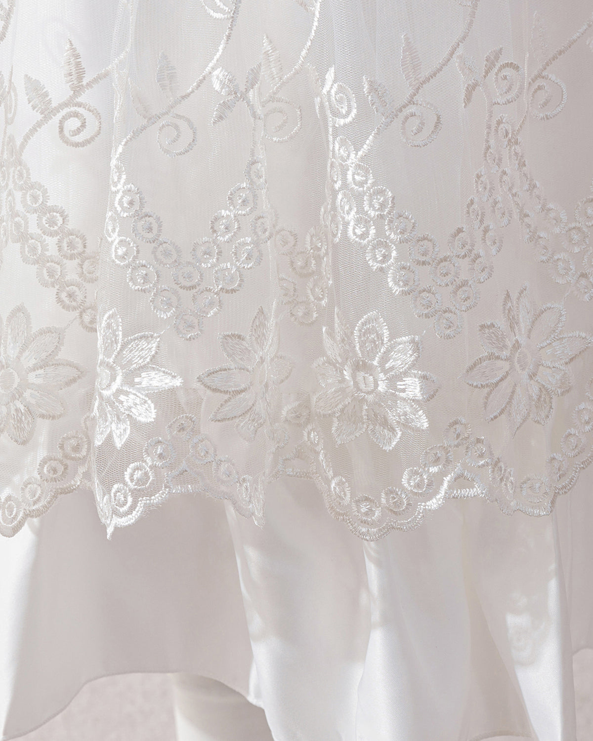 6008 White Wedding Dresses Dress Set, Lace Gauze Skirt Short Sleeved Girls Summer Dress