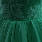 7768 Pageant Backless Flower Girl Dress Embroidery Kids Cute Teenage Beautiful Fancy Princess Wholesale