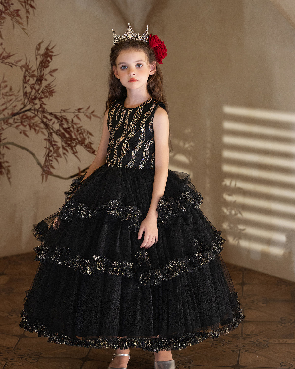 5202 Halloween Kids Clothes Children Costume Cosplay Costume Clothes Girl Witch Festival Princess Girls Party Dresses