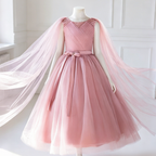 5159 Flower Girl Wedding Bridesmaid Dress 4-12 Birthday Party Ball Gown Evening Dress Elegant Princess Dress for Girl