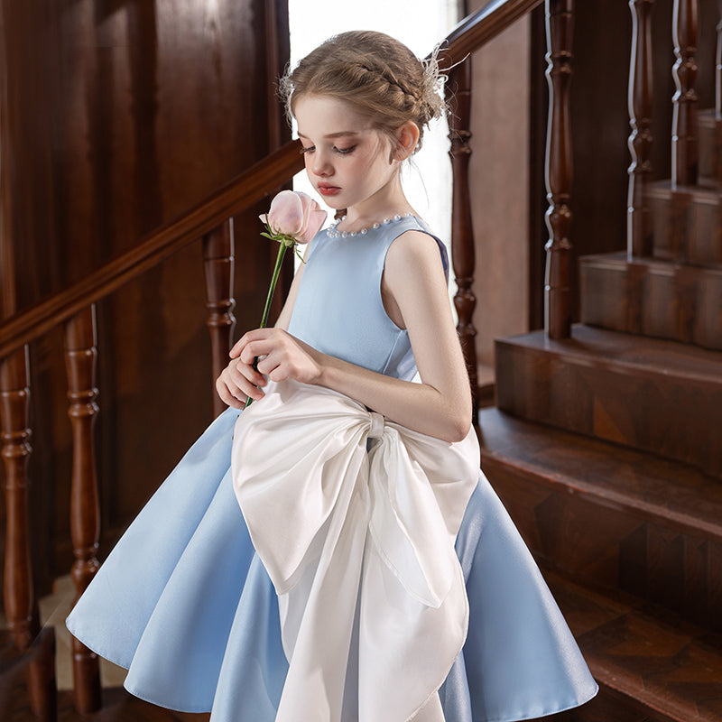 5160 Pink Kids Girls' Party Dress Birthday Elegant Princess Flower Girls' Dresses for Wedding Children Dresses Kids Girls' Wear