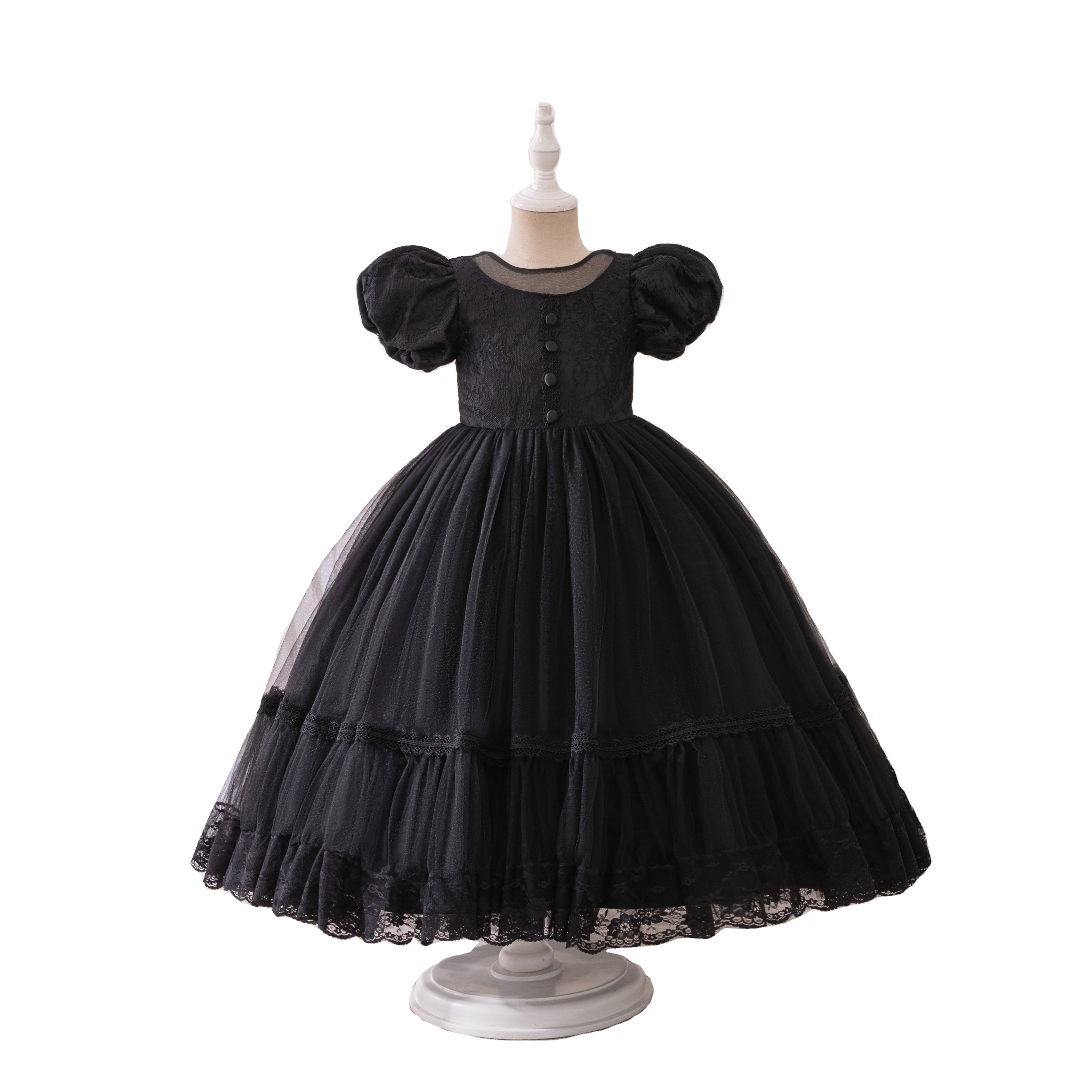 5085 Kids Girl Halloween Dress Cute Festival Fancy Princess Girls Pageant Witch Formal Luxury Ball Gown Costume Cosplay Dresses