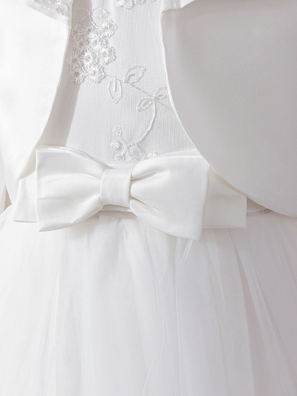 6002 Customizable Summer Flower Girls' Dresses White Princess Fluffy Wedding Frock Kids Suit