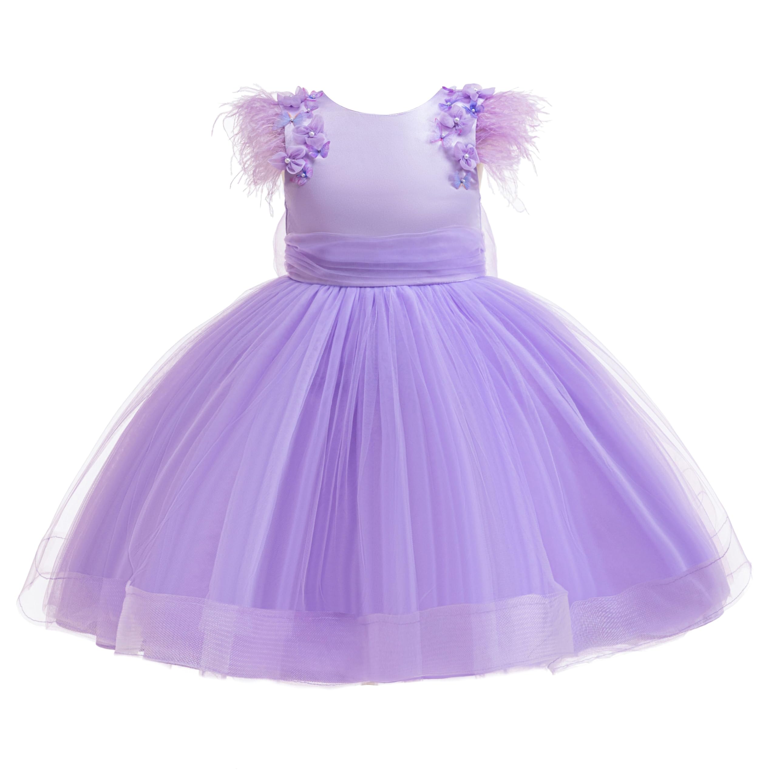 5182 Wholesale Toddler Flower Girls Tulle Dress Birthday Pageant Party Princess Formal Dresses Wedding Fancy Fairy Dress for Girls