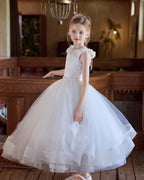 5257 Flower Girl Dresses Wedding Kids Elegant Girls' Dress Pageant Puffy Princess Party Children's Clothing