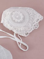 5186 White Embroidery Flower Baby Girl Dresses Christening Dress Baptism Tulle Toddler Girl Clothes Party Wear Wedding Dresses