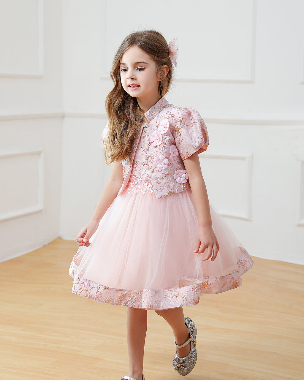 5076 Kid Dress for Girl Princess Flower Girls' Dresses Birthday Party Beautiful Sleeveless New Design 5 Year Old Girl Clothes