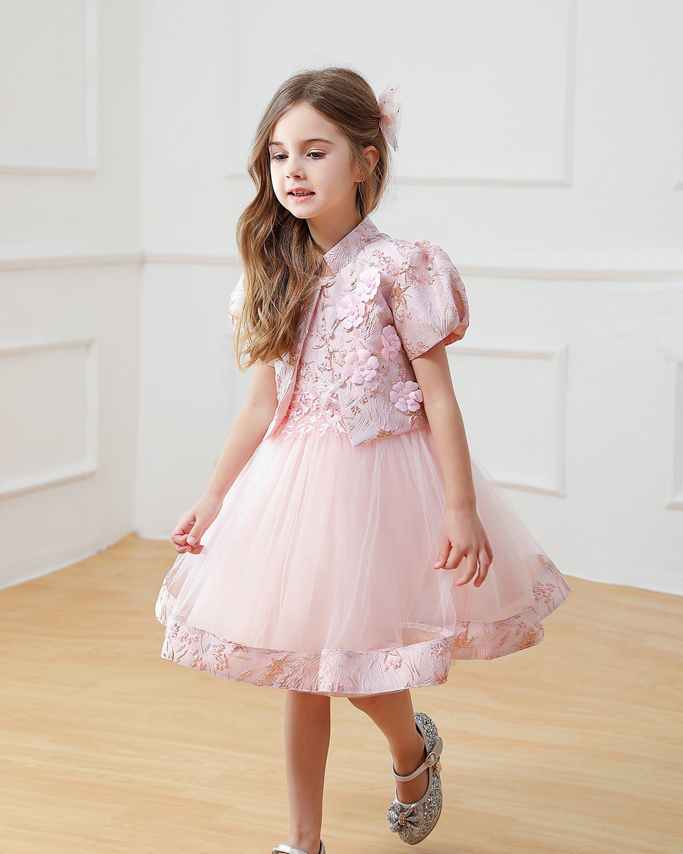 5076 Kid Dress for Girl Princess Flower Girls' Dresses Birthday Party Beautiful Sleeveless New Design 5 Year Old Girl Clothes
