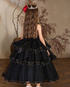 5202 Halloween Kids Clothes Children Costume Cosplay Costume Clothes Girl Witch Festival Princess Girls Party Dresses