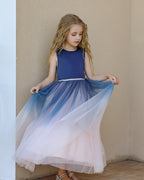 7809 Kids Dresses for Girls Gown Fluffy Mesh Layered Modeling Kid Evening Party Dresses Princess for 3-13 Years