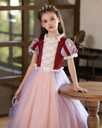 5209 Princess Dresses for Kids Prom Ball Gowns Elegant Festival Party Puffy Flower Girl Dress Piano Performance Clothing